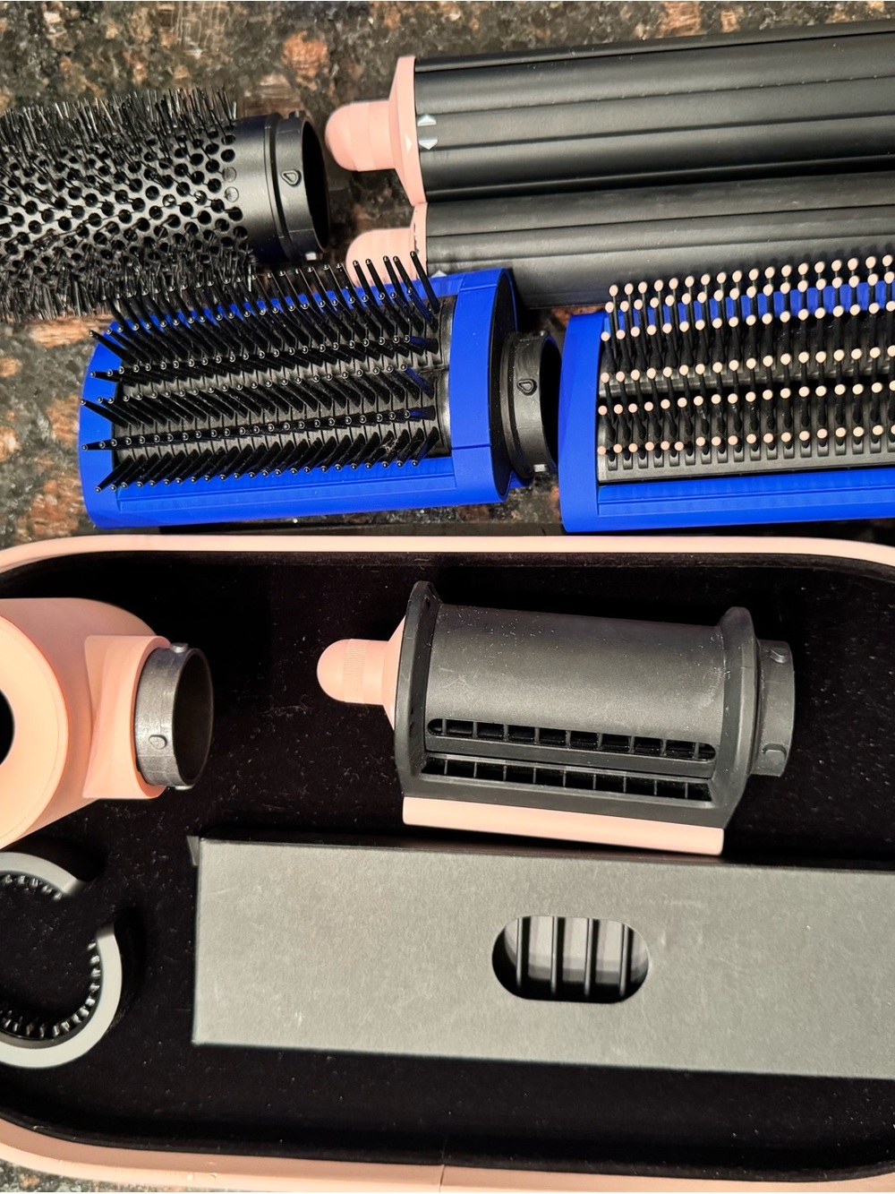 Dyson Electric Styling Wand in Bright Blue with Rose Gold Accents - Picture 2 of 6